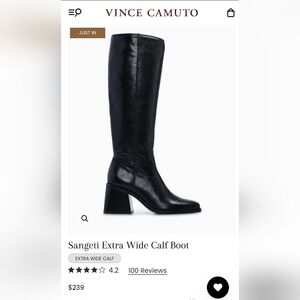 Vince Camuto Sangeti Black Heeled Boots